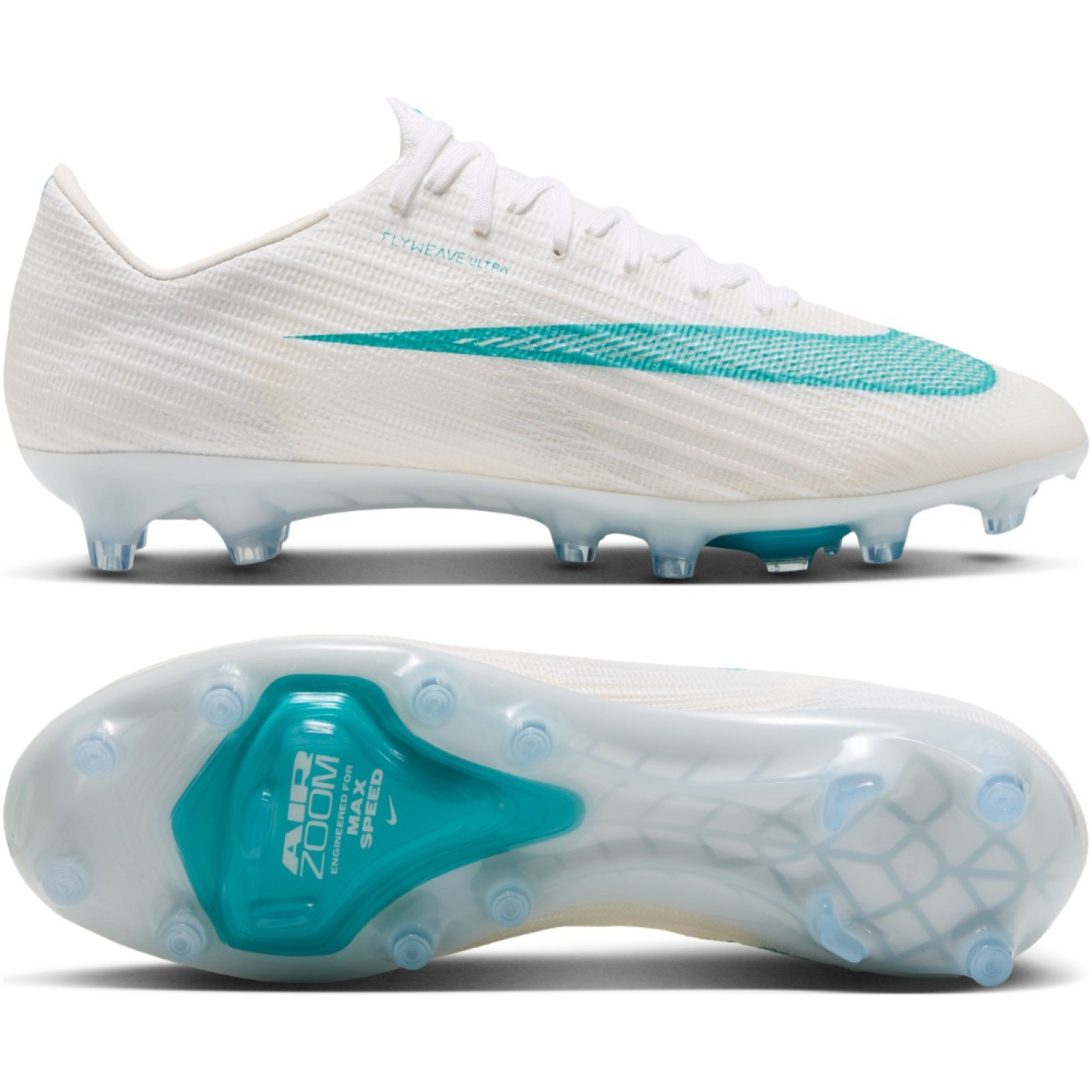 Nike Zoom Mercurial Superfly 11 Elite (AG) Artificial Grass Football Boots White Turquoise