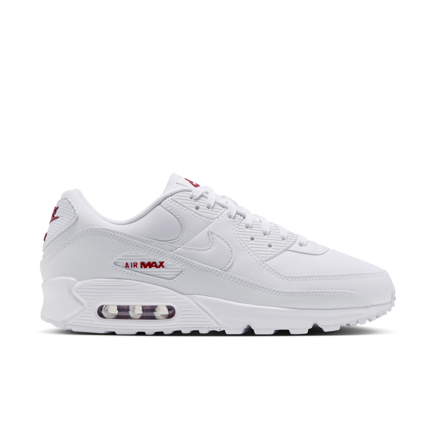 Nike Sneakers Air Max 90 White White Tough Red