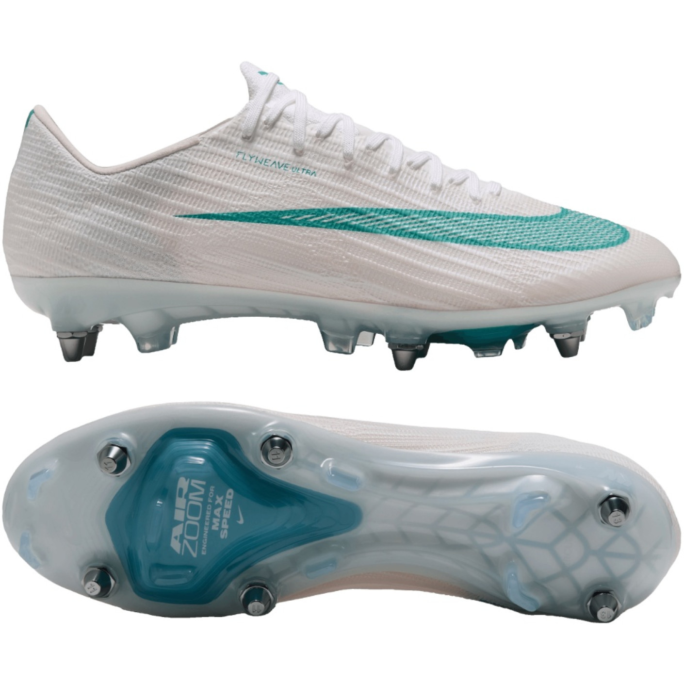 Nike Zoom Mercurial Superfly 11 Elite (SG) IJzeren-Nop Voetbalschoenen Wit Turquoise