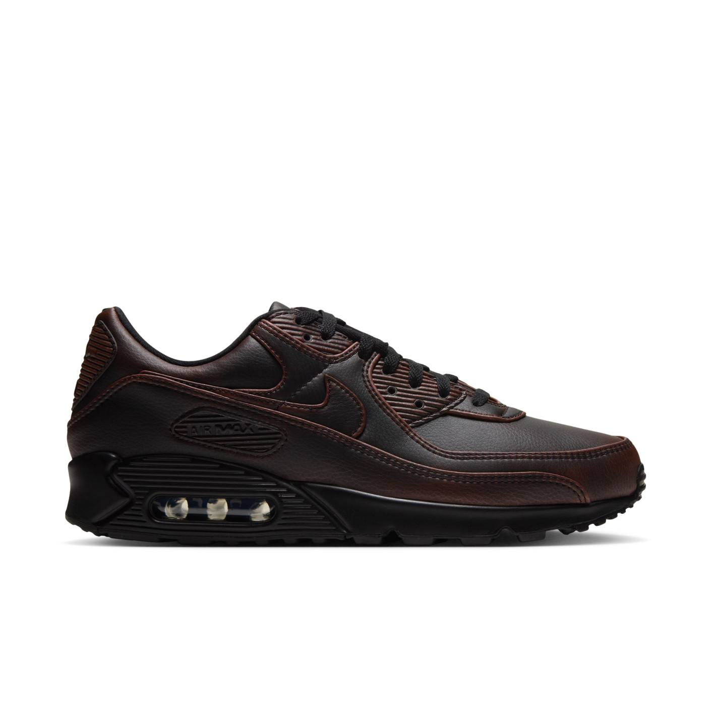 Nike Sneakers Air Max 90 Premium Black Black Cinnamon
