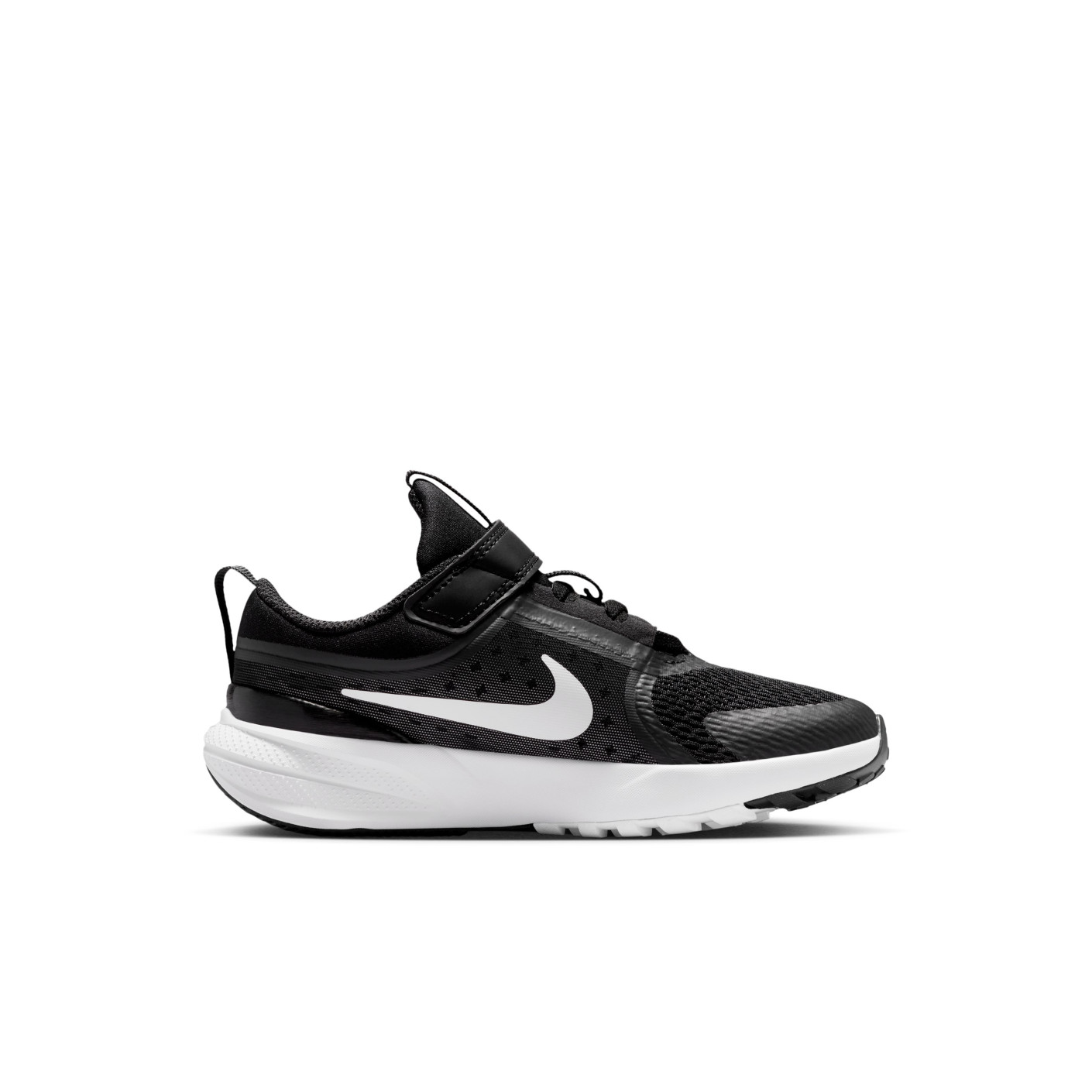 Nike Star Runner 5 Toddlers Running Shoes Black White White