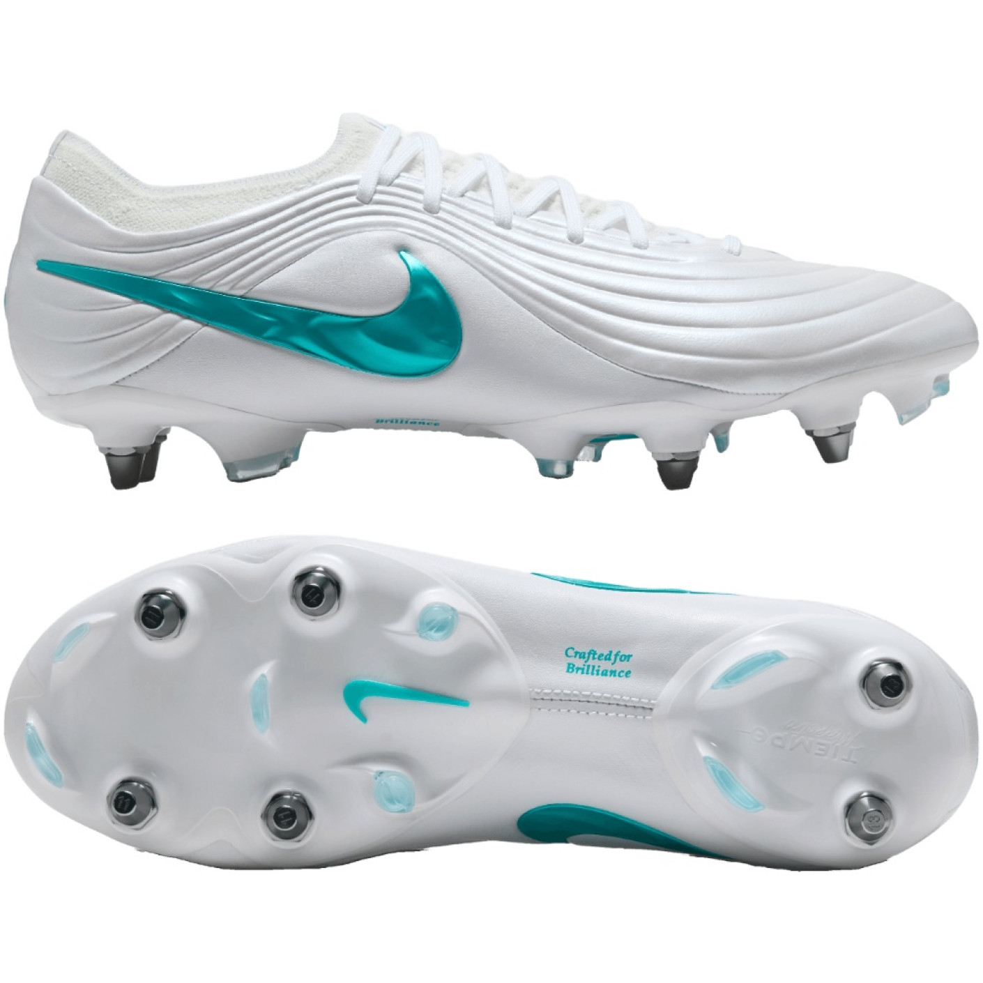 Nike Tiempo Maestro Elite (SG) IJzeren-Nop Voetbalschoenen Wit Turquoise