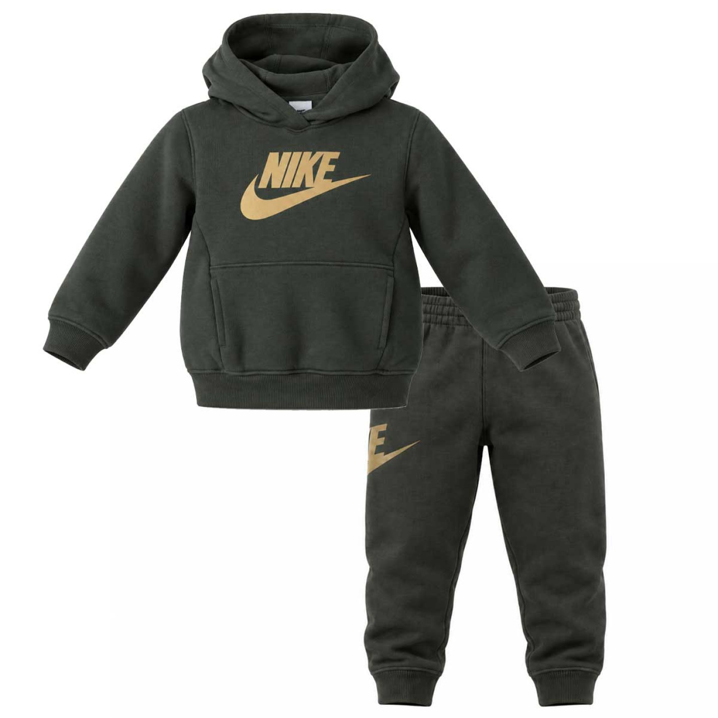 Nike Club Fleece Toddler/Toddler Tracksuit Dark Green Gold