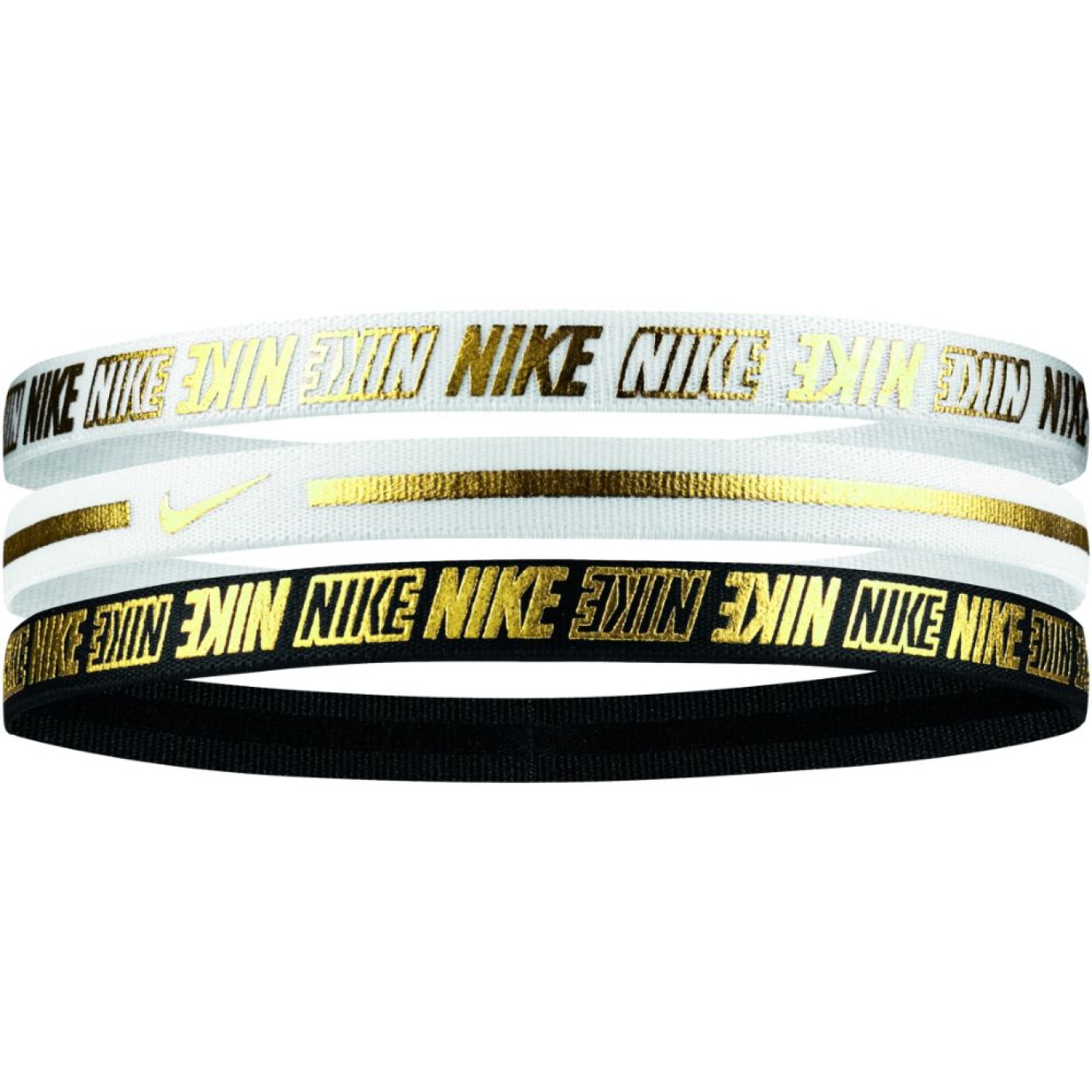 Nike Headband White Gold Black 3 pcs KNVBshop