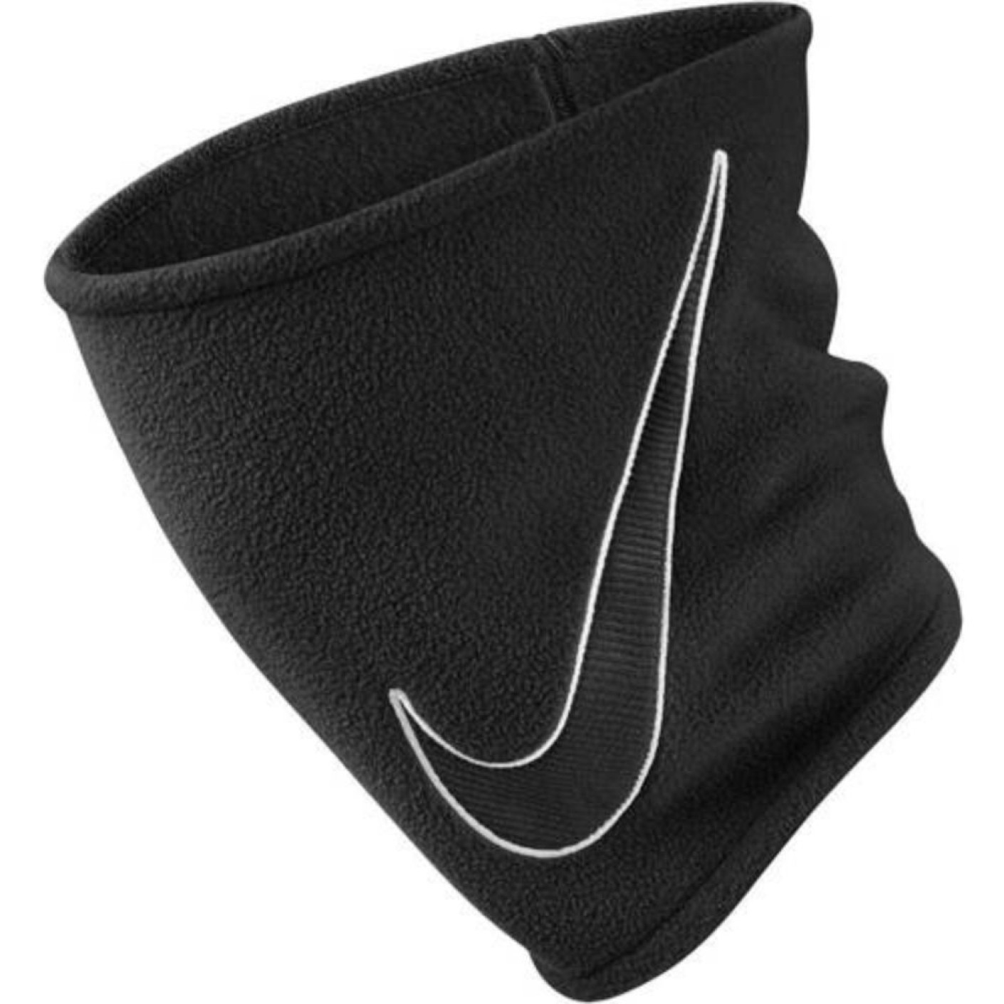 Nike Fleece Neck Warmer 2.0 Kids Black Swoosh White