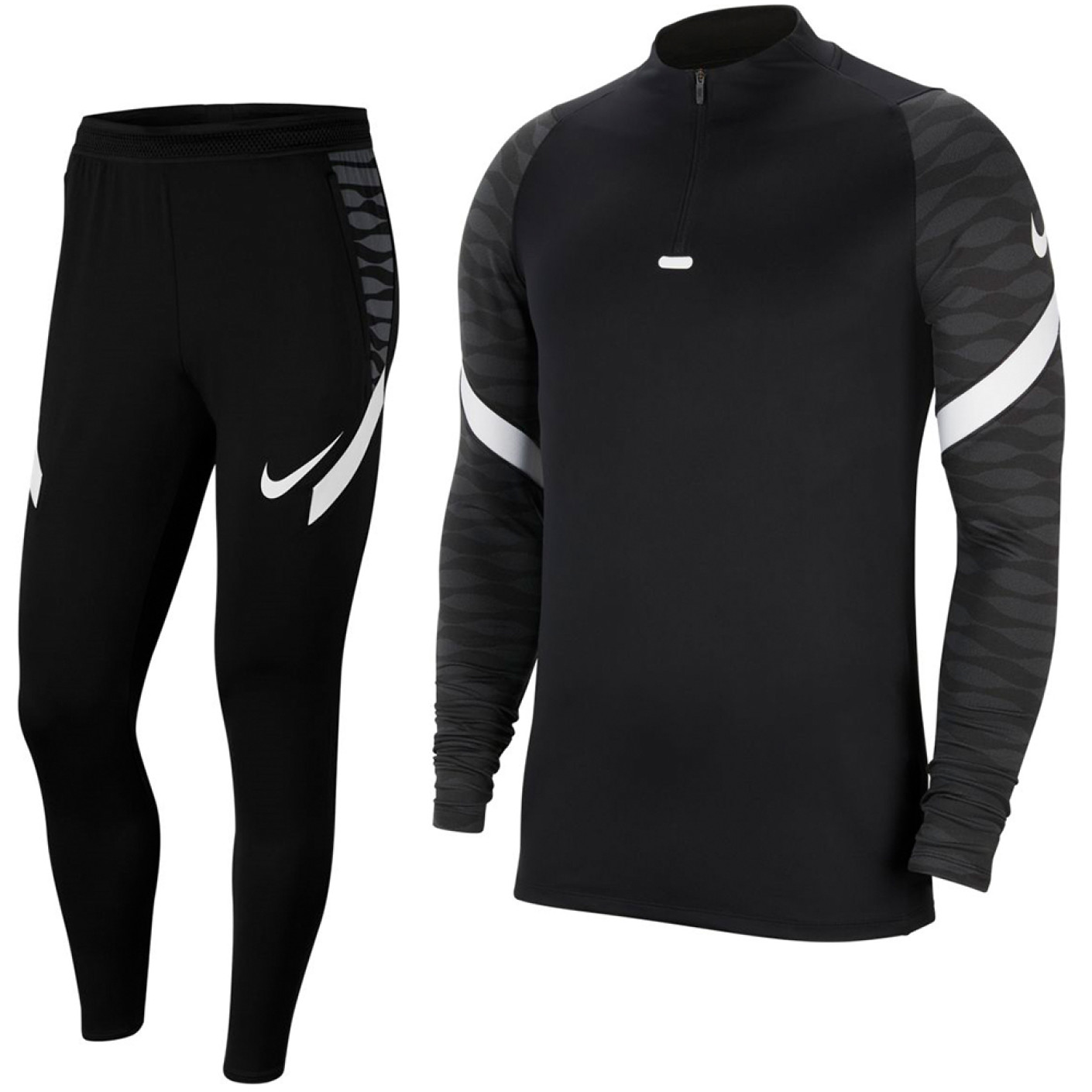 Nike Strike 21 Tracksuit Kids Black Grey White