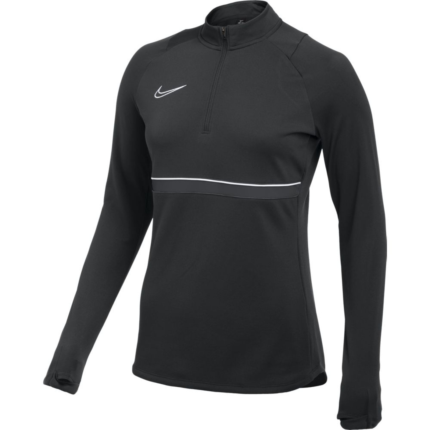 Nike Academy 21 Dri-Fit Trainingstrui Dames Zwart Wit Antraciet