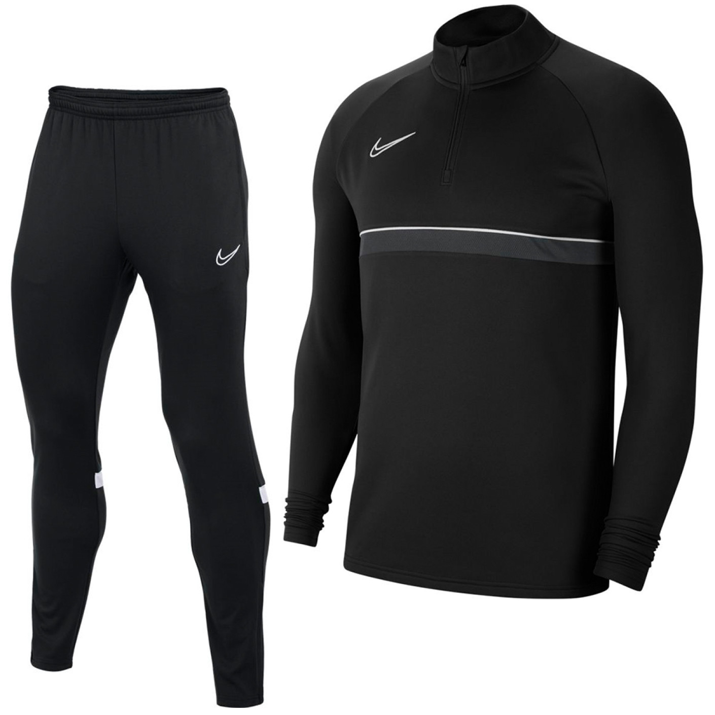 Nike Academy 21 Dri-Fit Tracksuit Black White
