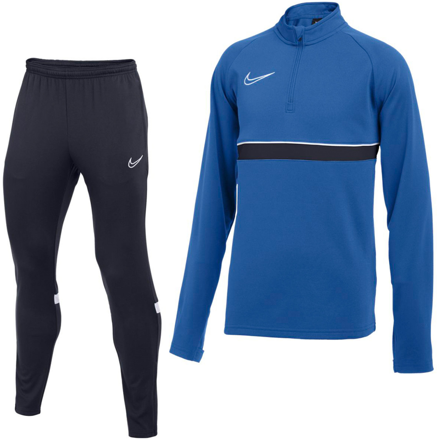 Nike Academy 21 Dri-Fit Trainingspak Kids Blauw Donkerblauw