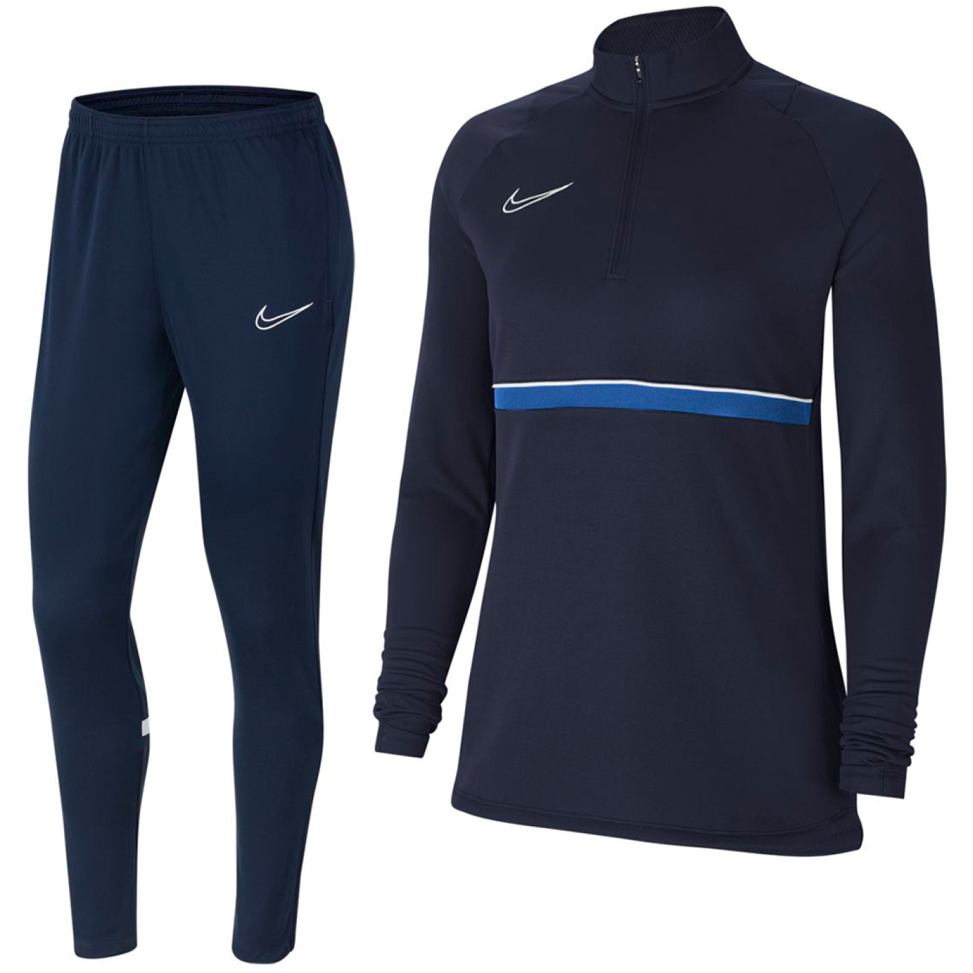 Nike Academy 21 Dri-Fit Trainingspak Dames Donkerblauw