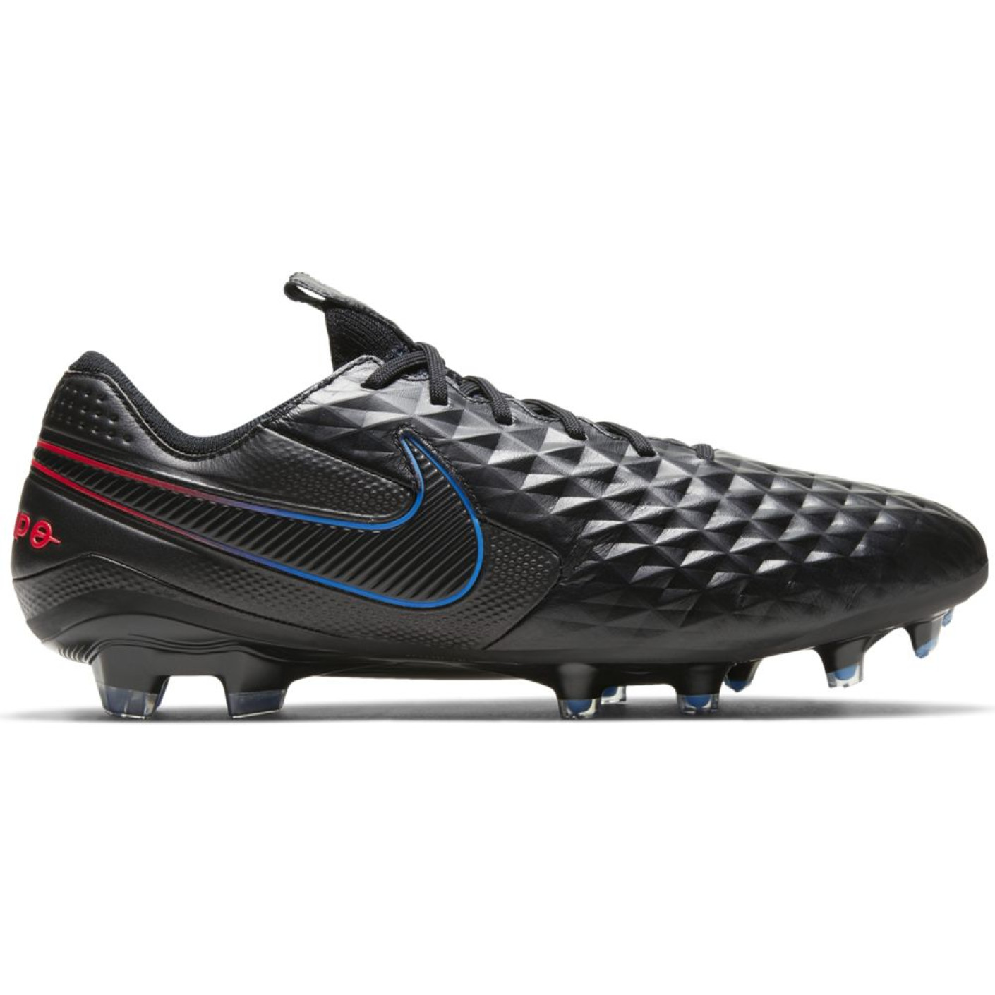 Nike Tiempo Legend 8 Elite Gras Voetbalschoenen (FG) Zwart Rood Blauw