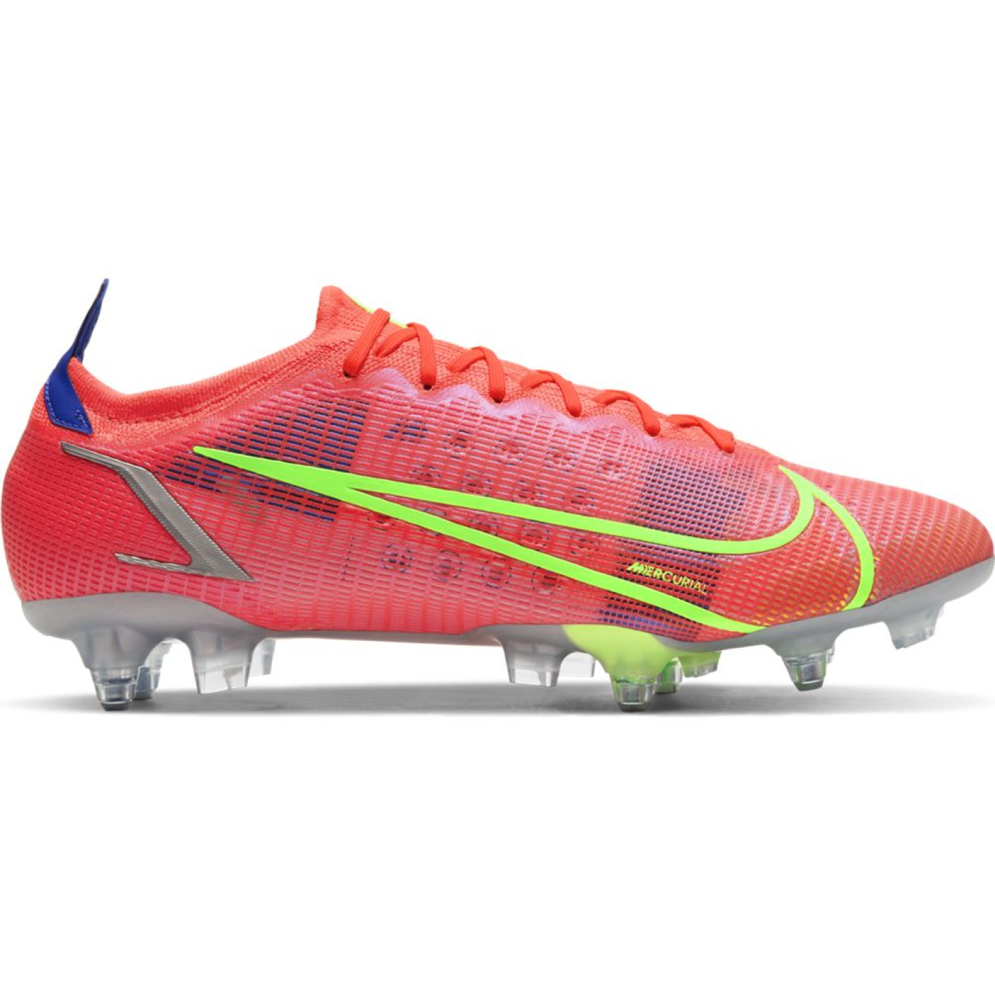 Nike Mercurial Vapor 14 Elite Ijzeren-Nop Voetbalschoenen Anti-Clog (SG) Rood Zilver