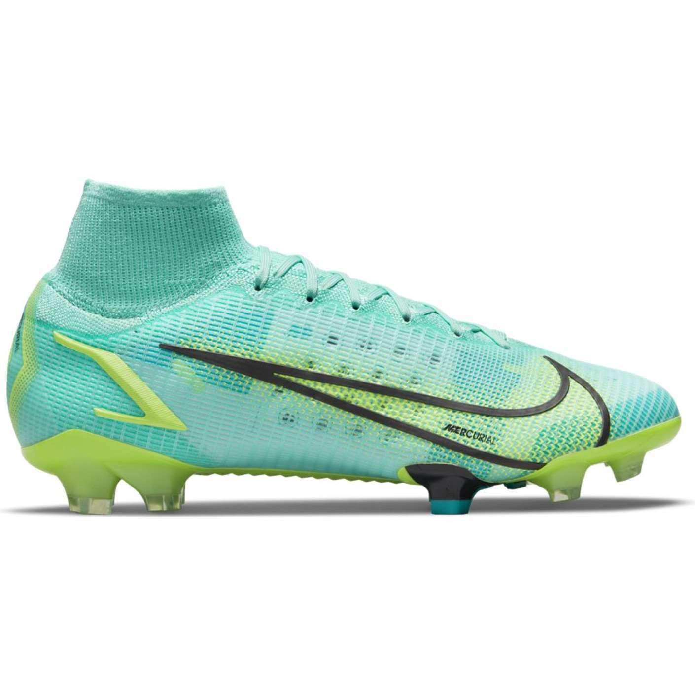 Nike Mercurial Superfly 8 Elite Grass Football Boots (FG) Turquoise Lime