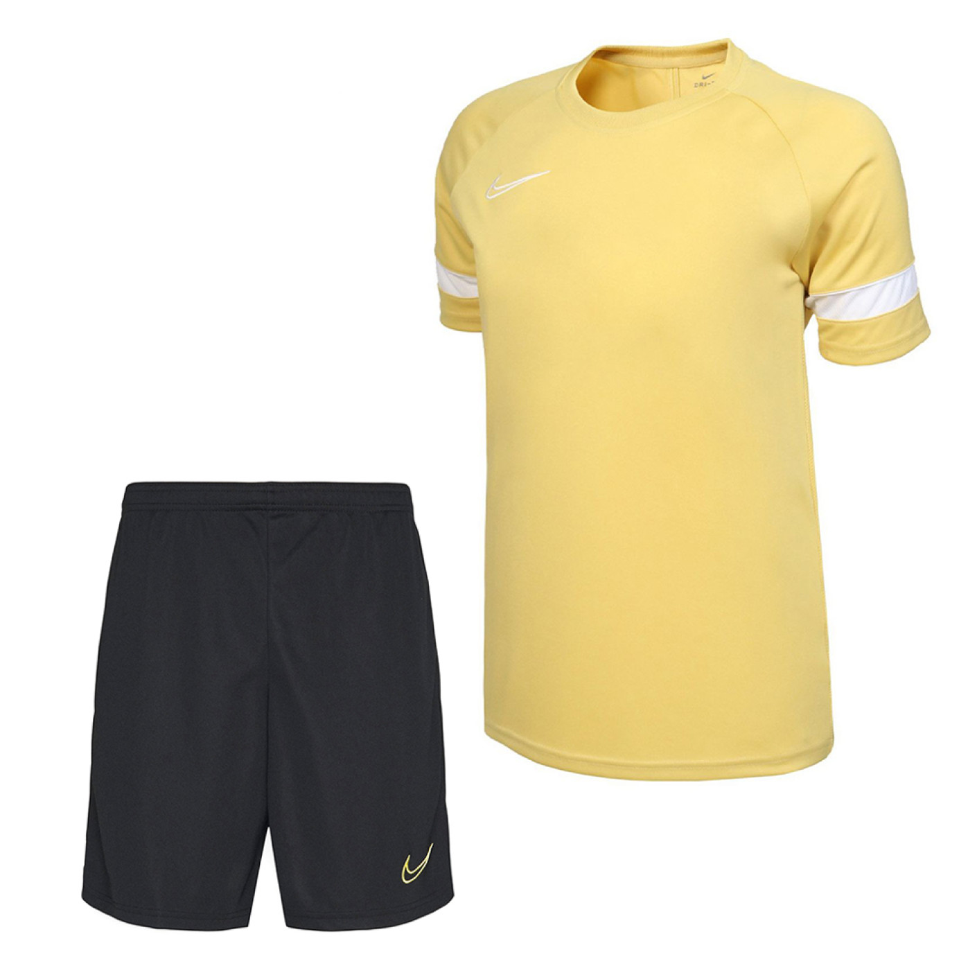 Nike Academy 21 Trainingsset Kids Goud Wit Zwart