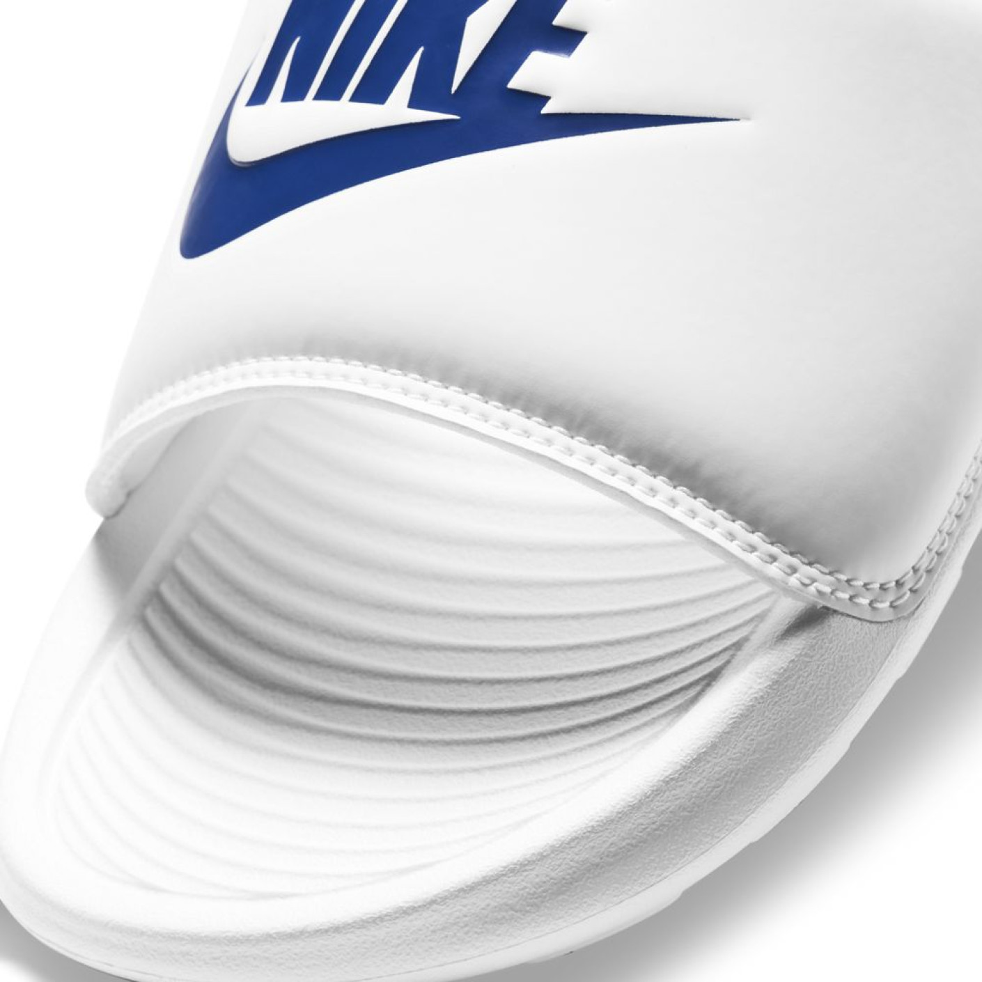 Nike Victori One White Blue Slippers - KNVBshop.nl
