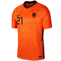 Nike F. de Jong 21 Nederland Thuisshirt 2020-2022