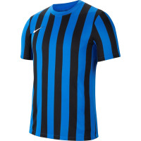 Nike Striped Division IV Voetbalshirt Blauw Zwart