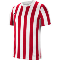 Nike Striped Division IV Football Shirt White Red