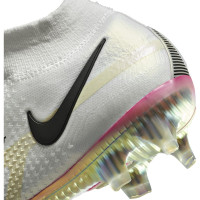 Nike Phantom GT 2 Elite Voetbalschoenen met Sokje Gras Wit Zwart Rood Roze