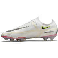 Nike Phantom GT 2 Elite Voetbalschoenen Gras Wit Zwart Rood Roze