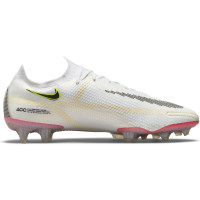 Nike Phantom GT 2 Elite Voetbalschoenen Gras Wit Zwart Rood Roze