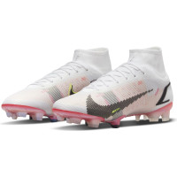 Nike Mercurial Superfly 8 Elite Football Boots Grass White Black Red Rose