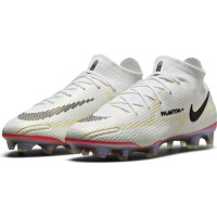 Nike Phantom GT 2 Elite Voetbalschoenen met Sokje Gras Wit Zwart Rood Roze