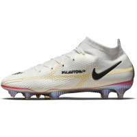 Nike Phantom GT 2 Elite Voetbalschoenen met Sokje Gras Wit Zwart Rood Roze