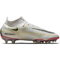 Nike Phantom GT 2 Elite Voetbalschoenen met Sokje Gras Wit Zwart Rood Roze