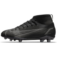 Nike Mercurial Superfly 8 Club Grass /Artificial Grass Football Shoes (MG) Kids Dark Grey Black - KNVBshop.nl