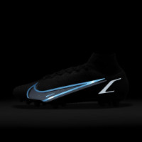 Nike Mercurial Superfly 8 Elite Football Boots Grass Black Blue