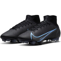 Nike Mercurial Superfly 8 Elite Football Boots Grass Black Dark Grey