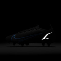 Nike Mercurial Vapor 14 Elite Iron Button Football Boots Black Blue