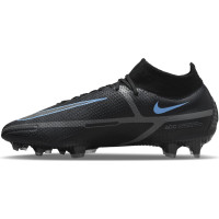 Nike Phantom GT 2 Elite Football Boots Grass with Collar Black Dark Grey