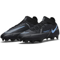 Nike Phantom GT 2 Elite Voetbalschoenen Gras met Sokje Zwart Donkergrijs