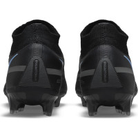 Nike Phantom GT 2 Elite Voetbalschoenen Gras met Sokje Zwart Donkergrijs