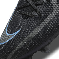 Nike Phantom GT 2 Elite Voetbalschoenen Gras met Sokje Zwart Donkergrijs