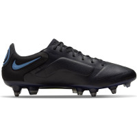 Nike Tiempo Legend 9 Elite Voetbalschoenen Ijzeren-Nop (SG) Anti-Clog Zwart Blauw