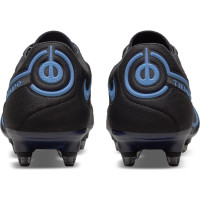 Nike Tiempo Legend 9 Elite Voetbalschoenen Ijzeren-Nop (SG) Anti-Clog Zwart Blauw