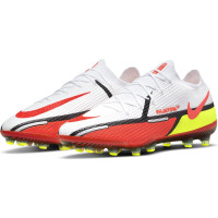 Nike Phantom GT 2 Elite Kunstgras Voetbalschoenen (AG) Wit Rood Geel