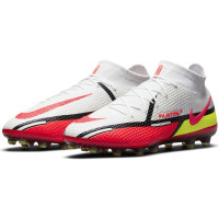 Nike Phantom GT 2 Elite DF Kunstgras Voetbalschoenen (AG) Wit Rood Geel