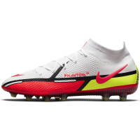 Nike Phantom GT 2 Elite DF Kunstgras Voetbalschoenen (AG) Wit Rood Geel