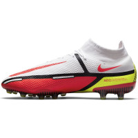 Nike Phantom GT 2 Elite DF Artificial Grass Football Boots (AG) White Red Yellow
