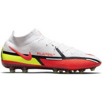 Nike Phantom GT 2 Elite DF Kunstgras Voetbalschoenen (AG) Wit Rood Geel