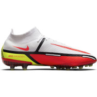 Nike Phantom GT 2 Elite DF Kunstgras Voetbalschoenen (AG) Wit Rood Geel