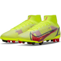 Nike Mercurial Superfly 8 Elite Artificial Grass Football Boots (AG) Yellow Red Black