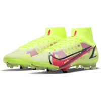 Nike Mercurial Superfly 8 Elite Gras Voetbalschoenen (FG) Geel Rood Zwart