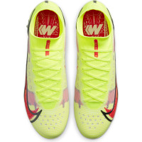 Nike Mercurial Superfly 8 Elite Soft-Ground Football Boots (SG) Anti-Clog Yellow Red Black