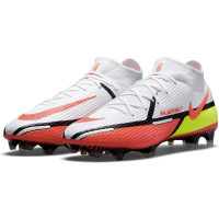 Nike Phantom GT 2 Elite DF Voetbalschoenen (FG) Wit Rood Geel