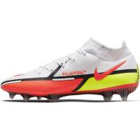 Nike Phantom GT 2 Elite DF Voetbalschoenen (FG) Wit Rood Geel